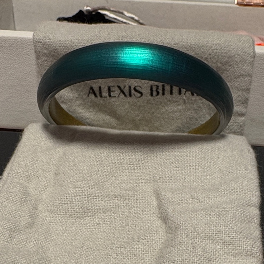 Alexis Bittar tapered bangle bracelet.